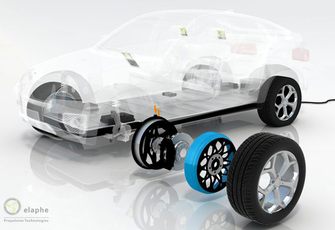 Elaphe Distributed Propulsion-In-wheel powertrain