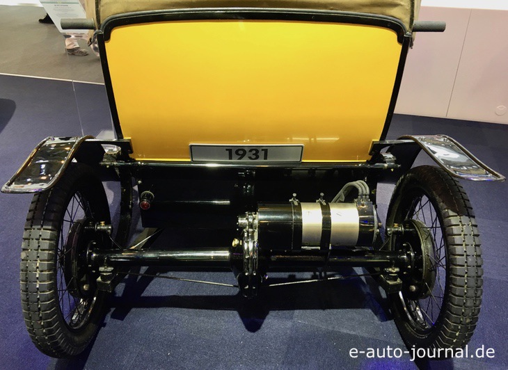 Bugatti Typ 56 Elektromotor an Hinterachse